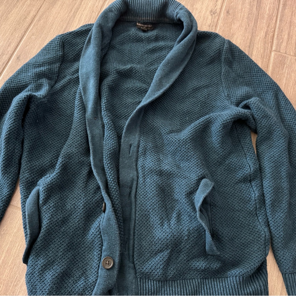 Banana Republic Large Cardigan Greenish Blue
